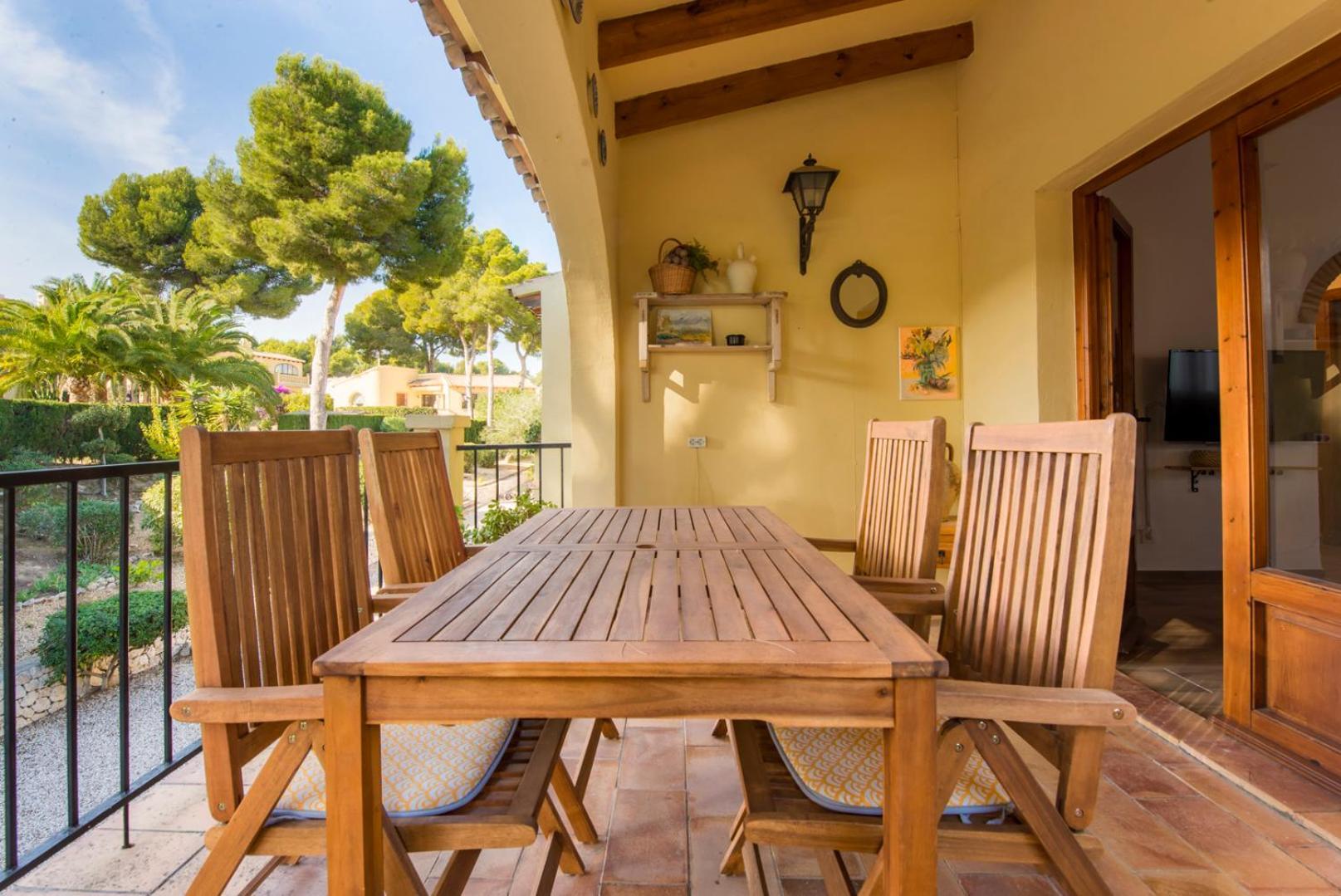 Apartamento En Moraira Con Piscina Bagian luar foto